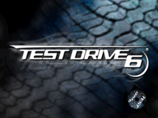 Test Drive 6 title screen for Playstation